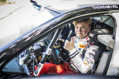 Noorim FIA autoralli meistrivõistluste etapivõitja Oliver Solberg stardib Shell Helix Rally Estonial